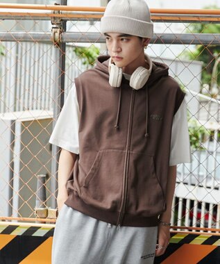 WEGO 【ユニセックス着用ITEM/MLサイズ展開】ノースリジップパーカー ブラウン