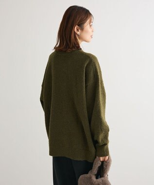 Green Parks ブークレロゴニットチュニック Khaki