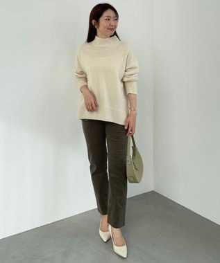 UNFILO カシミヤブレンド ハイネックニット オフ