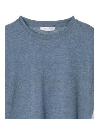 Green Parks 布帛ドッキング脇リボンプルオーバー Blue