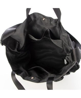 UNBILLION カシュカシュ cachecache / ナイロンフリル2wayトートバッグ ブラック