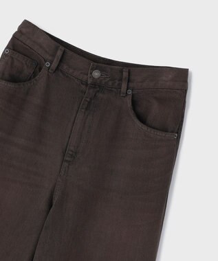 GRACE CONTINENTAL バギーデニムパンツ ブラウン