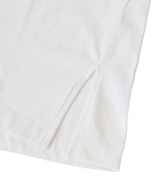 Green Parks フロッキー筆記体ロゴボックスＴシャツ Off White