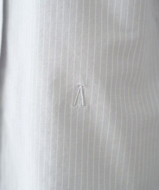 AMERICAN HOLIC オックスベーシックシャツ ストライプグレー