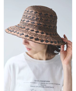 Green Parks ・配色ペーパーハット Brown