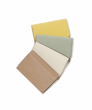 TOPKAPI 【TOPKAPI】バイカラー レザー 名刺入れ LEAN リーン レモンイエロー