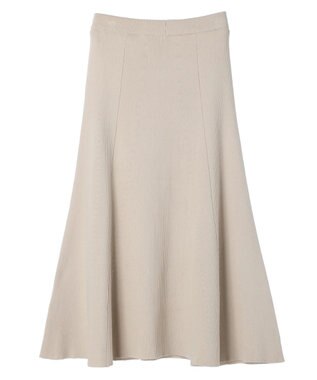 AMERICAN HOLIC リブフレアロングスカート Light Beige