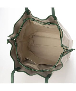 UNBILLION preche パラフィン防水キャンバスドロストトートバッグ グレーグリーン