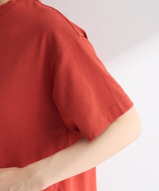 Green Parks フロッキー筆記体ロゴボックスＴシャツ Orange