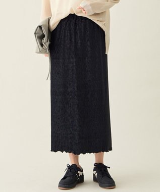 【ウエストゴム】シュリンクベロアスカート