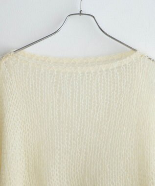 WEGO モヘアライクニットプルオーバー ホワイトアイボリー