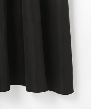 自由区 L 【人気異素材コンビの最新作・前後着用可】タフタコンビ ワンピース ブラウン×ブラック