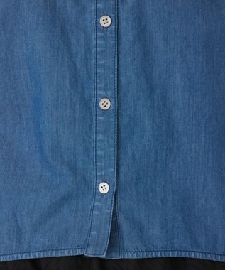 GRACE CONTINENTAL シアーデニムドルマントップ ブルー