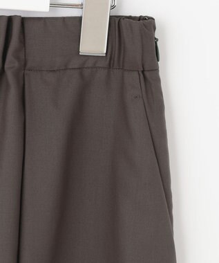 自由区 【抗菌/サスティナブル/セット着用可】EASY SET UP フレアスカート ダークブラウン系