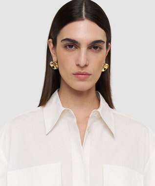 JOSEPH ポプリンコットン　ショートスリーブシャツ Wax