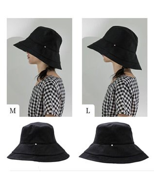 MOONBAT 【遮光】ワイヤー入りラフィネハット(つば広タイプ) 速乾／接触冷感／一級遮光／UVカット／軽量／手洗い可能／サイズ調整可能 ブラック