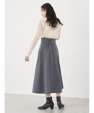 earth music&ecology ポコポコレースブラウス Ivory