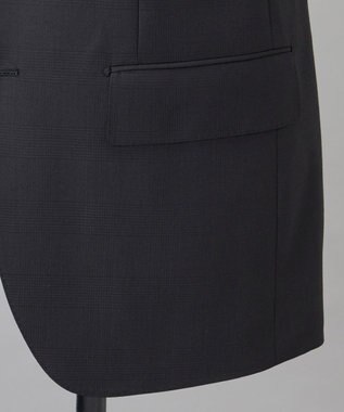 GOTAIRIKU シワになりにくい【御幸毛織/みゆきけおり】Superio160 スーツ_ブラックチェック ブラック系4