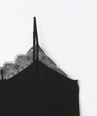 ANY デシンレースキャミソール ブラック