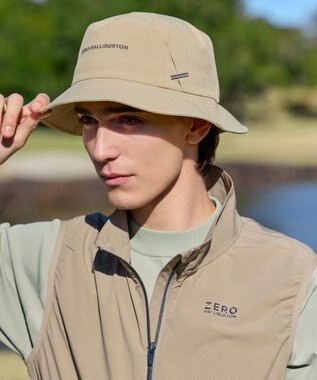 ZERO HALLIBURTON サングラスホルダー付きバケットハット ZHG-CAP26 85069 ベージュ