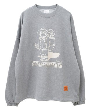 CRAFT STANDARD BOUTIQUE URANIWAプリントスウェット Gray Mixture