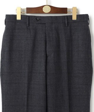 J.PRESS MEN トリートメントウール ストレッチサキソニーチェック スラックス グレー系3