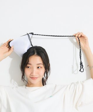 CRAFT STANDARD BOUTIQUE トライアングルメッシュショルダーポーチ White