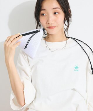 CRAFT STANDARD BOUTIQUE トライアングルメッシュショルダーポーチ White