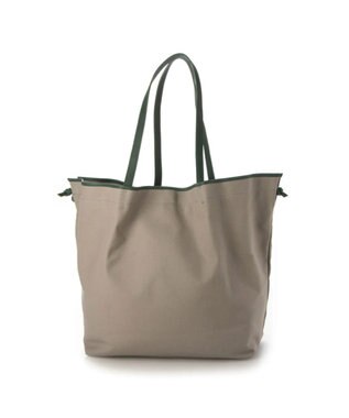 UNBILLION preche パラフィン防水キャンバスドロストトートバッグ グレーグリーン