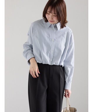 Te chichi 【雑誌掲載アイテム】バルーンヘムシャツ ネイビー