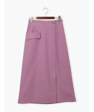 Te chichi メルトンジャージートラペーズスカート パープル
