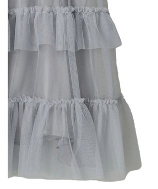earth music&ecology チュールミニキャミワンピース Gray