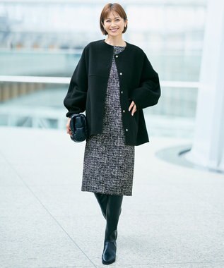 自由区 【SHIHOさん着用】ストレートインヒールロング ブーツ ブラック