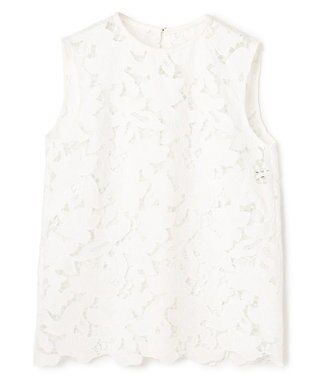 BEIGE， CITRINE / エンブロイダリーレースノースリーブブラウス Off