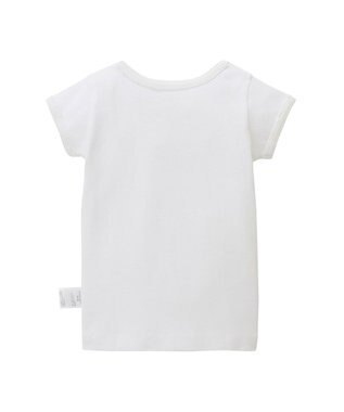 MIKI HOUSE HOT BISCUITS 【80-120cm】 フライス素材半袖肌着(女の子用インナー) 白
