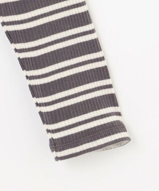 J.PRESS LADIES カシミヤシルクリブタートル ボーダー カットソー ホワイト系1