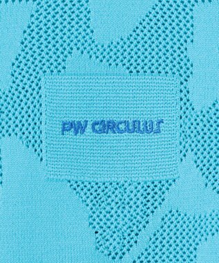 PW CIRCULUS 【MEN】ＤＯＶＥモチーフ ニットモックネック ゴルフ スカイブルー系