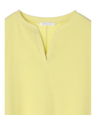 AMERICAN HOLIC スキッパーワッフルプルオーバー Yellow