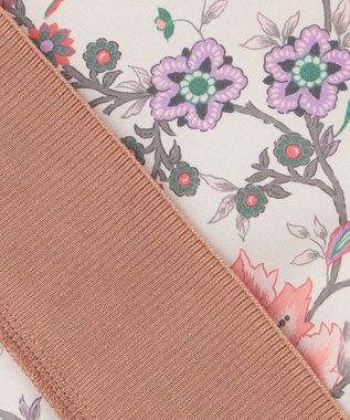 自由区 L 【アンサンブル対応・洗える】マラケシュフラワープリント長袖 カーディガン マルチ