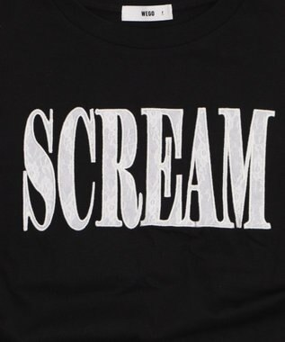 WEGO ロゴレースドロストショートT ブラック