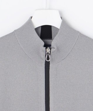 23区GOLF 【MEN】トラックジャケット ホールガーメント ニットジャケット ライトグレー系