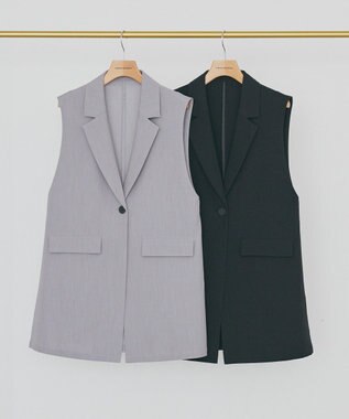 AMERICAN HOLIC 【イージーケア】テーラードジレ Gray Mixture