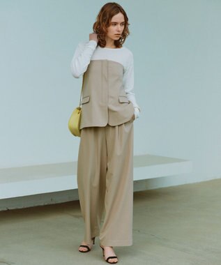 UNFILO L 【洗える/ストレッチ】イージーチノビスチェ ベージュ