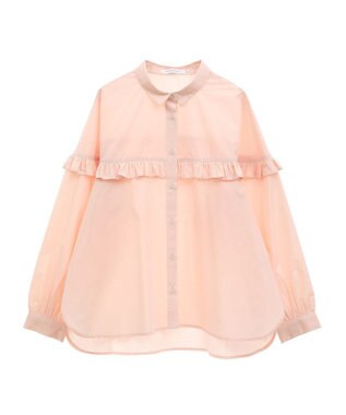 AMERICAN HOLIC イージーケアフリルシャツ Pink