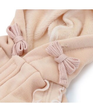 PET PARADISE ペットパラダイス フリルダブルフェイスパーカー  小型犬 ピンク