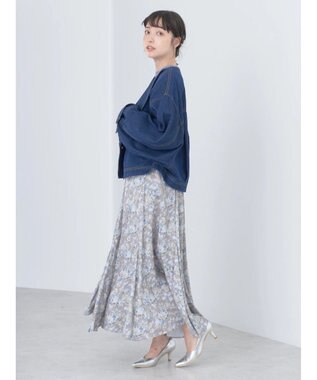 earth music&ecology ビッグカラーショートジャケット Dark Indigo