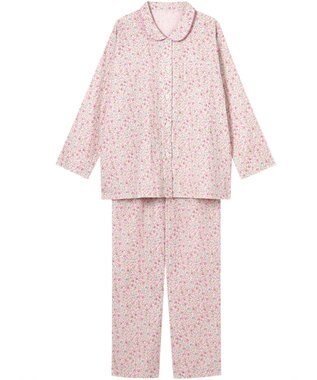 Wing パジャマ 長袖 長ズボン 綿100%(本体) レディース EP5070 ウイング／ワコール ピンク