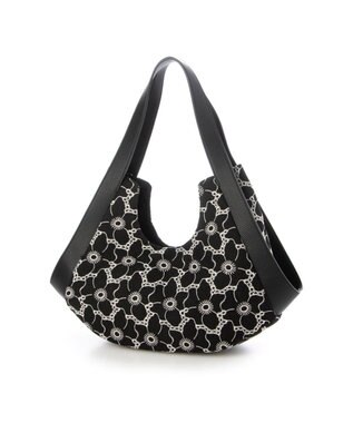 UNBILLION カシュカシュ cachecache / 刺繍生地トートバッグ ブラック