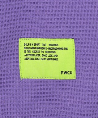 PW CIRCULUS 【WOMEN】ワッフルハーフジップポロ ゴルフウェア レディース パープル系