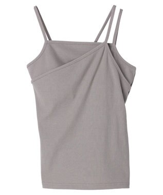 Green Parks ・Ｐｅｔｉｔ　Ｆｌｅｕｒ　カップツキレイヤードキャミ Gray
